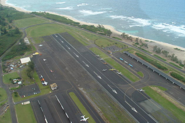 Dillingham airport, on the north shore of Oahu.