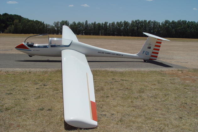 Adelaide Soaring Club's G-103 at Gawler airfield, South Australia.