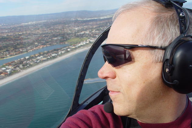 Cruising in the Nanchang CJ-6 at 500 feet, just off the coast of Adelaide, South Australia.