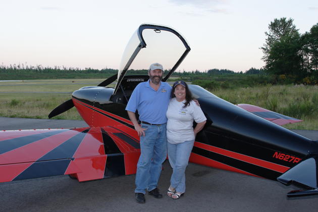 Greg and Trish Williams and their RV-7.