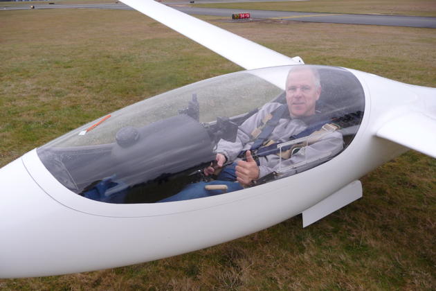 Ready for first flight in Brad Hill's HP-24/Tetra-15. Photo by Fred Hermanspaan.