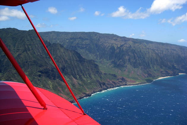A stunning view of Kauai's Na Pali Coast State Park from the WACO.