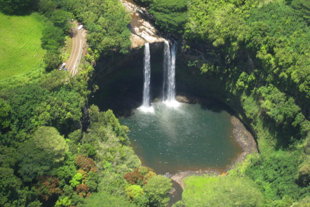 Wailua Falls from the WACO.