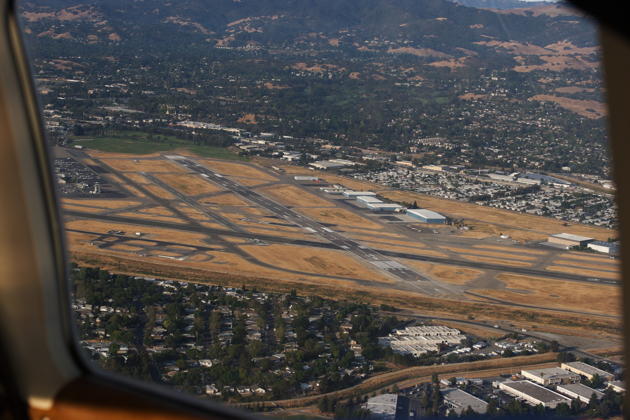 Departing Buchanan Field airport in Concord, California.