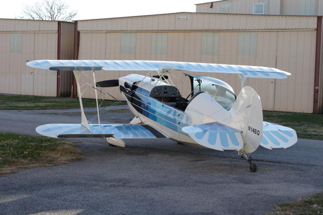 The Christen Eagle II ready to fly at Creve Coeur airport.