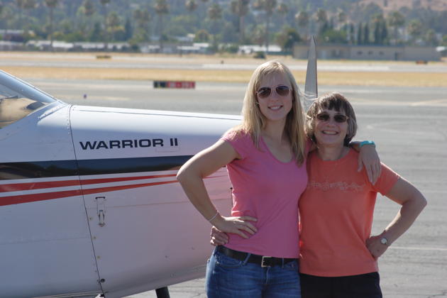 Theresa and Ma just after arriving in Concord, CA.