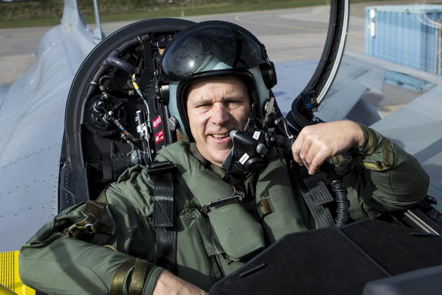 Smiles after an amazing flight in Gripen 822. Photo by Per Kustvik.