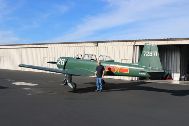 Justin Drafts' Nanchang CJ-6A 'Josephine' (N280NC) ready to fly at Paine Field, WA. Photo by Justin Drafts.