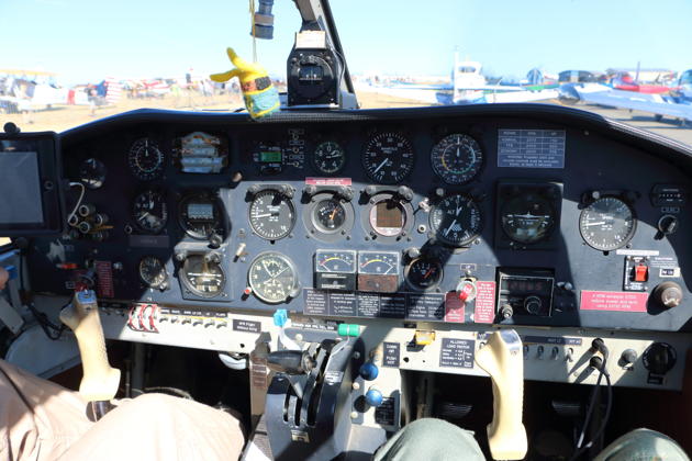 A cockpit view of the IAR-823, ready to launch in our 7-ship flight.