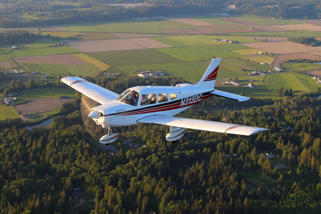 3DC over the Stillaguamish River plains east of Arlington, WA. Photo by and courtesy of Jason Fortenbacher.