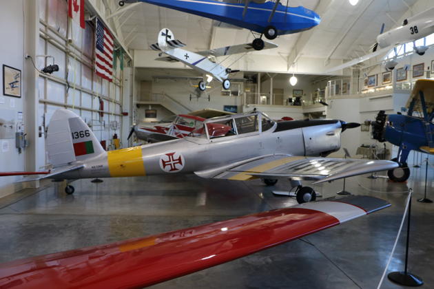 Bill Sleeper's donated Portuguese-manufactured Chipmunk NX1366 at the Port Townsend Aero Museum.