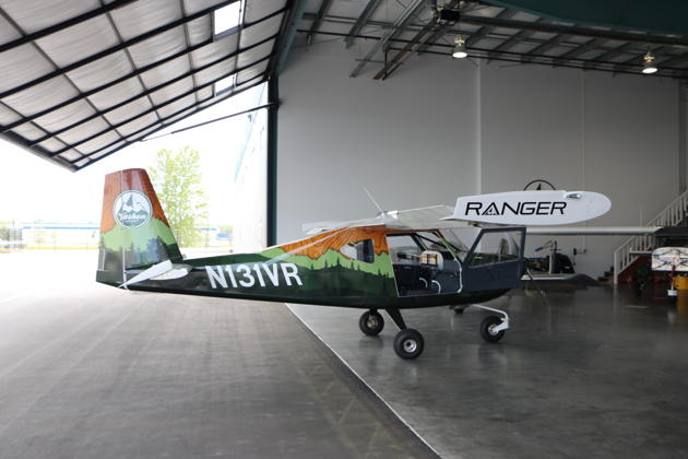 Ranger 131VR at the Vashon hangars at Paine Field.