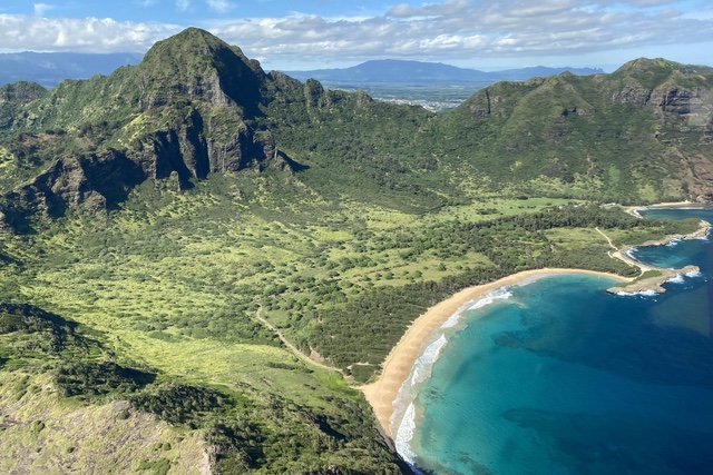 A nice view overflying Molehu Point on the southeast coast of Kauai, just south of the Lihue airport.