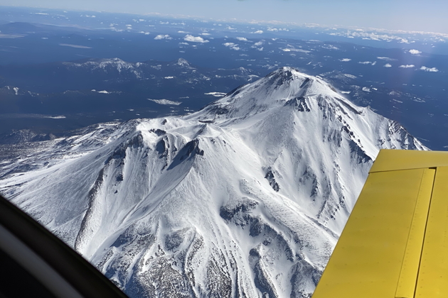 Another glorious view of Mt. Shasta from 17,000 feet.