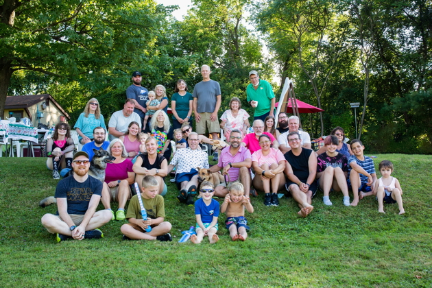 The Kasprzyk Clan at our family reunion in Yorkville, NY.
