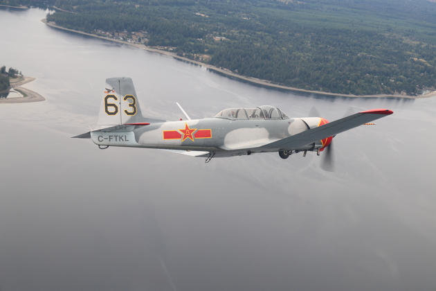 Chris 'GITFO' Walker's Nanchang CJ-6A. My photo.