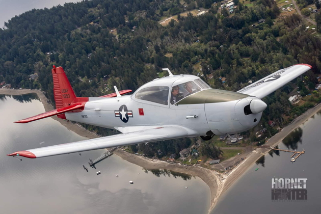 Eric Johnson flying his Navion. Photo by Brodie 'Chokin' Winkler.