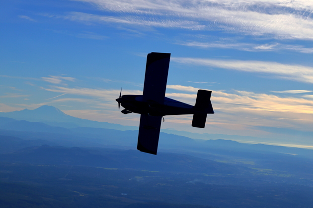 Showing the RV-9A's wing planform. Photo by Dennis Jones.